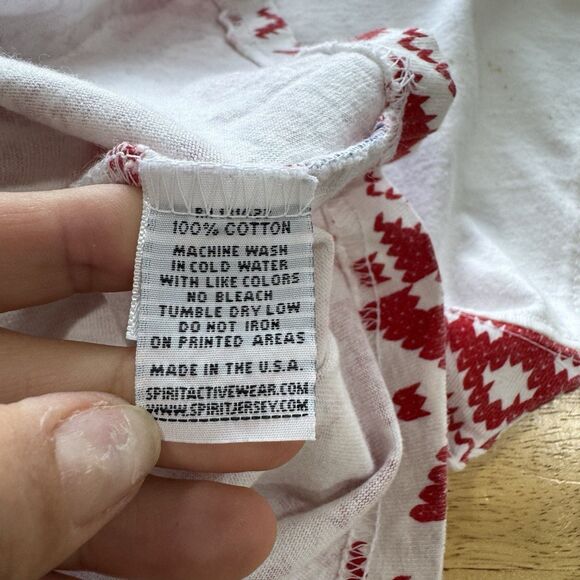 Spirit Jersey Vintage “Let It Snow” Red Snow Flakes Moose Fair Isle Shirt Size S - Picture 11 of 11